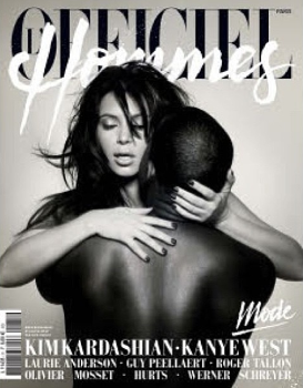 Kim Kardashian, Kanye West, L'Officiel Hommes Cover Kim Kardashian, Kanye West, L'Officiel Hommes Cover
